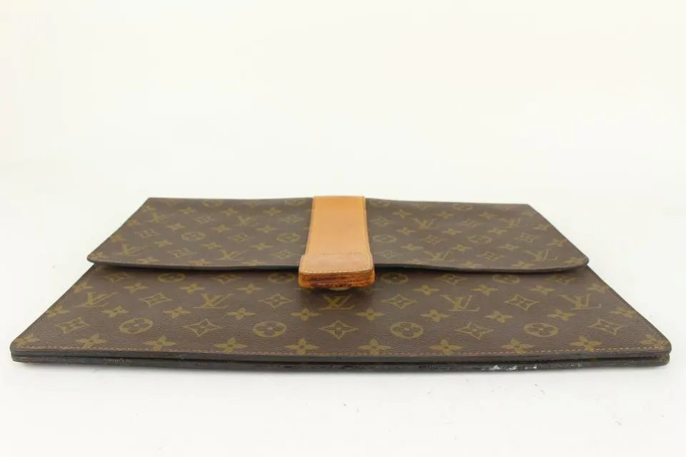 Louis Vuitton Rare Vintage Monogram Lena Portfolio Clutch Porte Documents 1013lv1