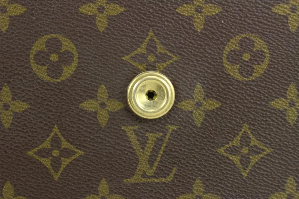 Louis Vuitton Rare Vintage Monogram Lena Portfolio Clutch Porte Documents 1013lv1