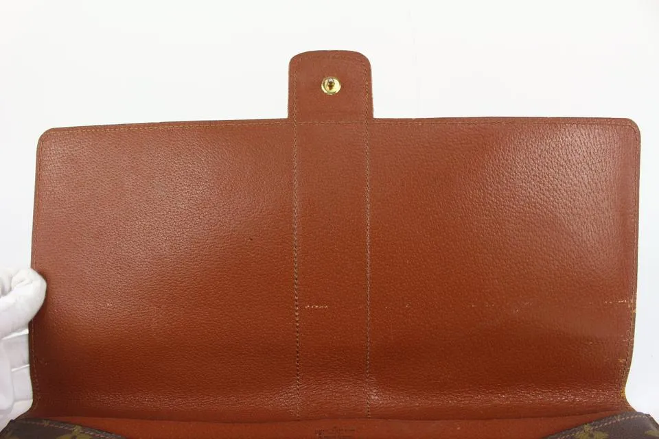 Louis Vuitton Rare Vintage Monogram Lena Portfolio Clutch Porte Documents 1013lv1