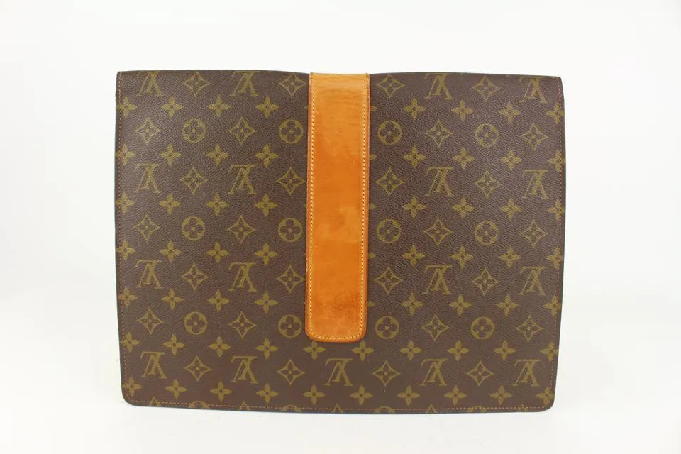 Louis Vuitton Rare Vintage Monogram Lena Portfolio Clutch Porte Documents 1013lv1