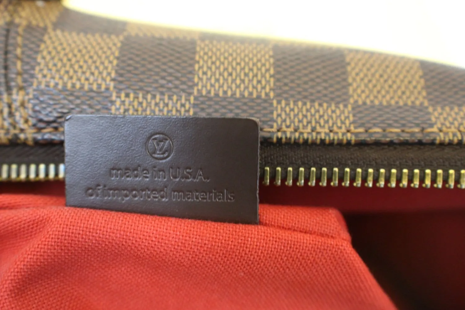LOUIS VUITTON Totally MM Damier Ebene Brown  Shoulder Bag
