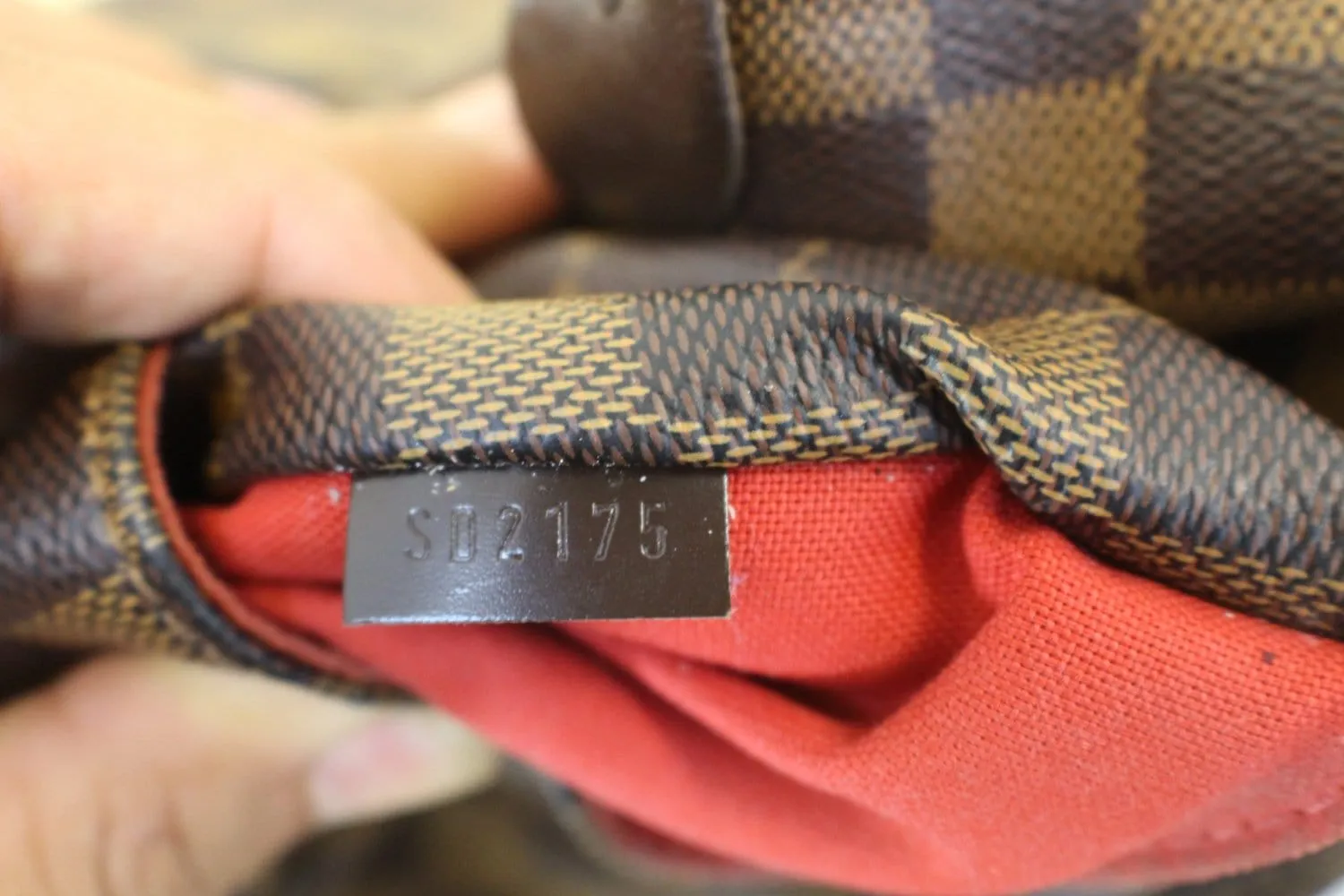 LOUIS VUITTON Totally MM Damier Ebene Brown  Shoulder Bag