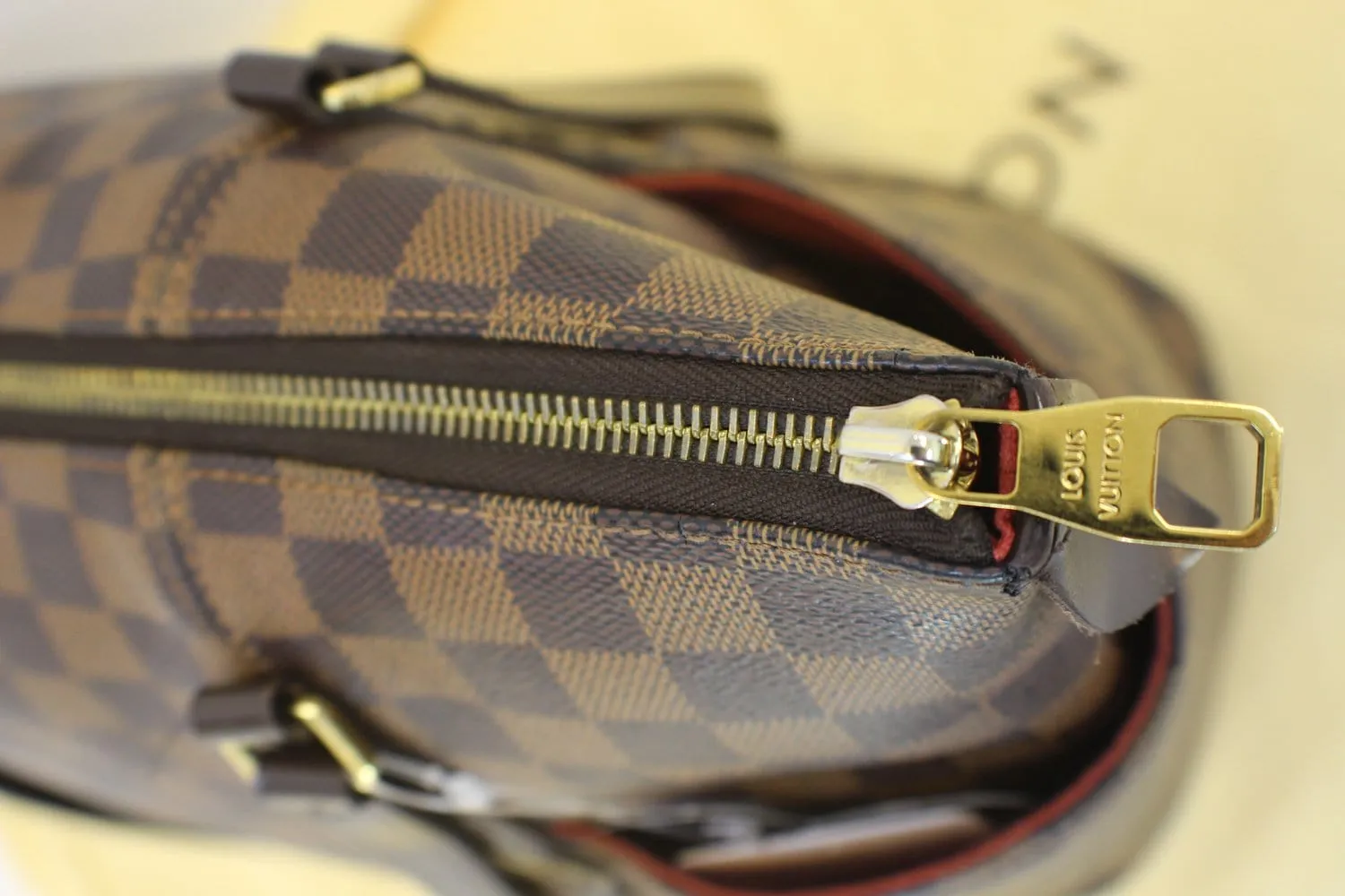 LOUIS VUITTON Totally MM Damier Ebene Brown  Shoulder Bag