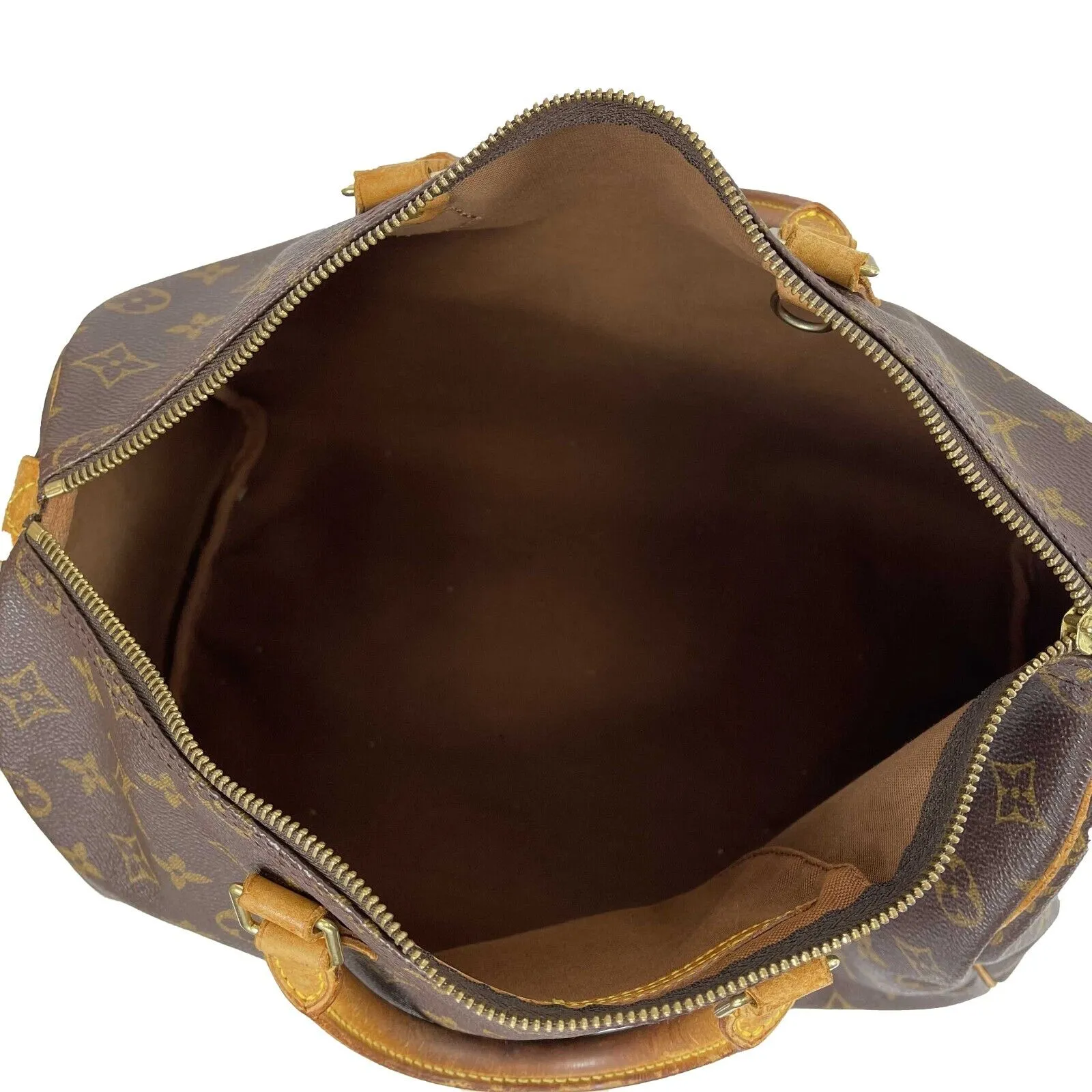Louis Vuitton - Vintage Speedy Brown Monogram 35 Top Handle - Brown - Handbag