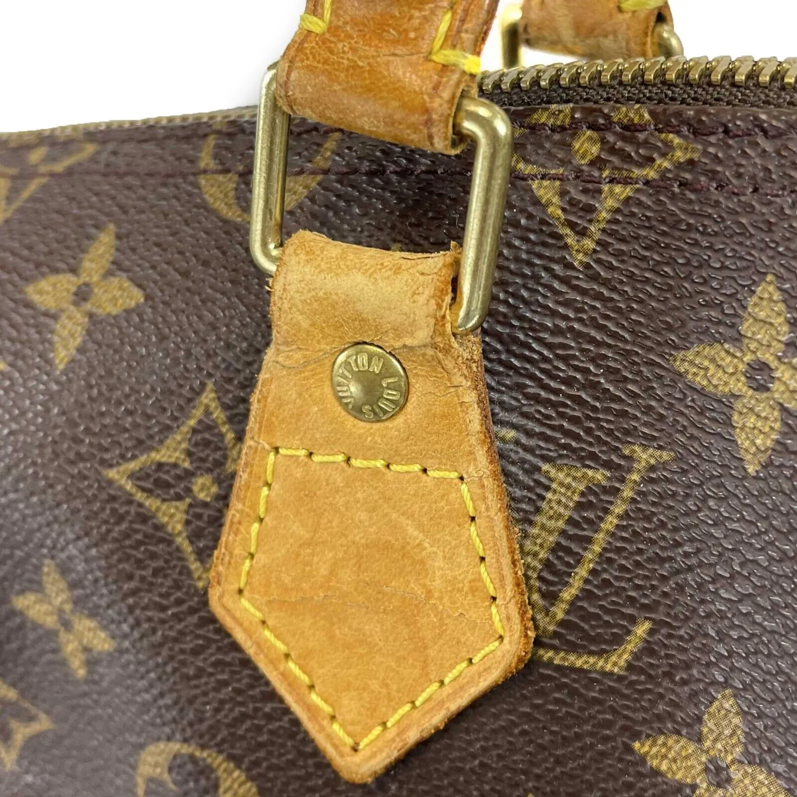 Louis Vuitton - Vintage Speedy Brown Monogram 35 Top Handle - Brown - Handbag