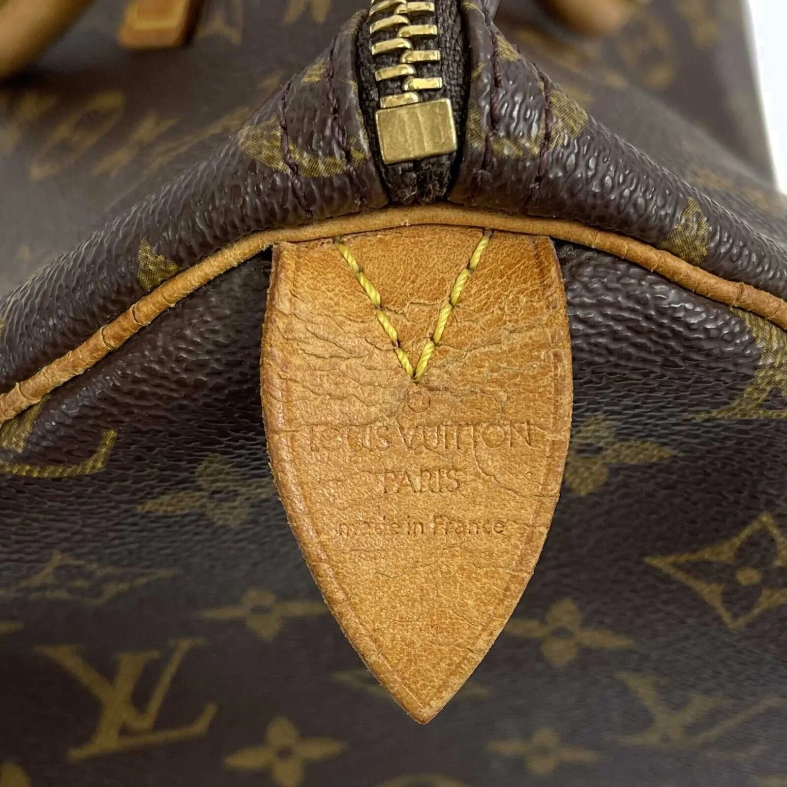 Louis Vuitton - Vintage Speedy Brown Monogram 35 Top Handle - Brown - Handbag