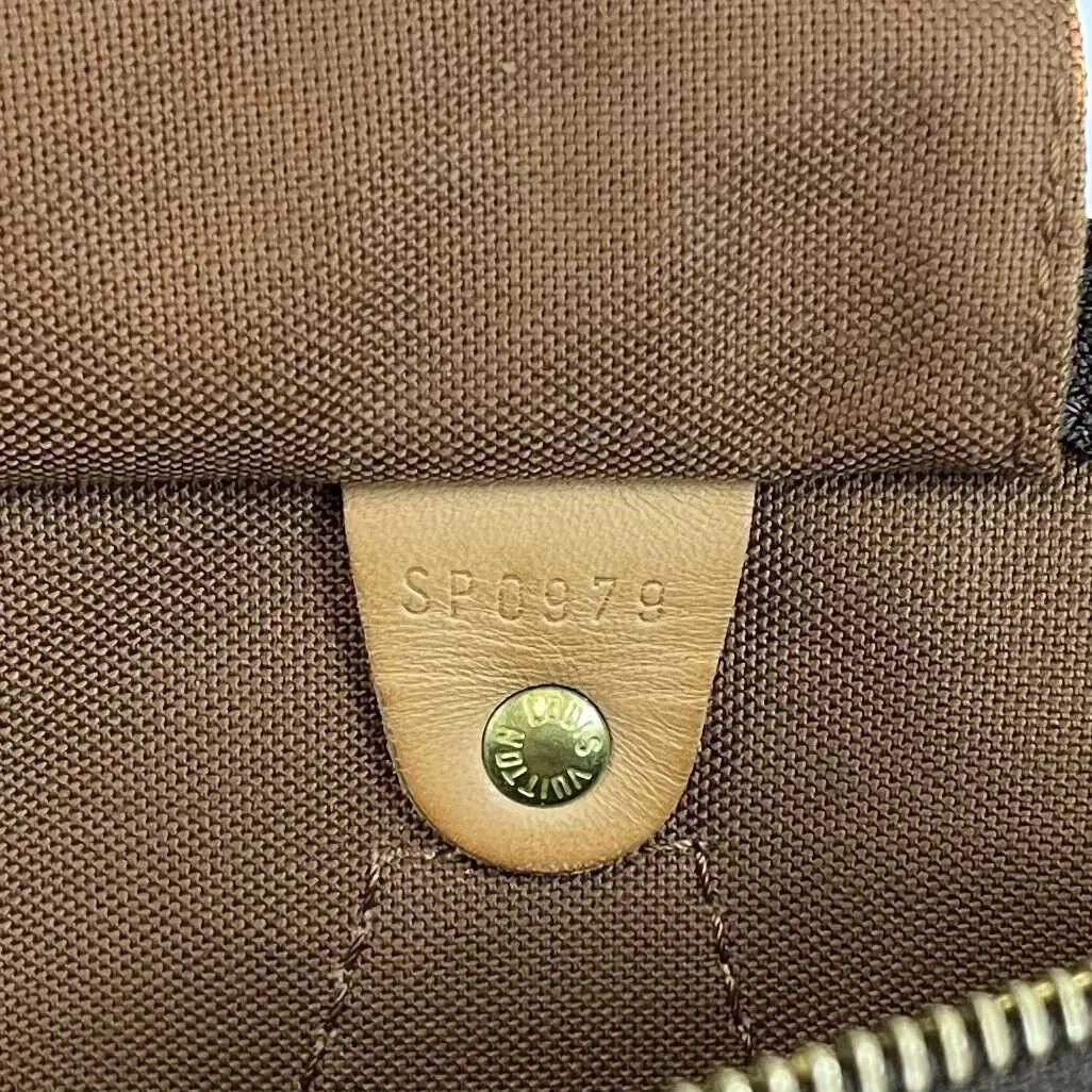 Louis Vuitton - Vintage Speedy Brown Monogram 35 Top Handle - Brown - Handbag