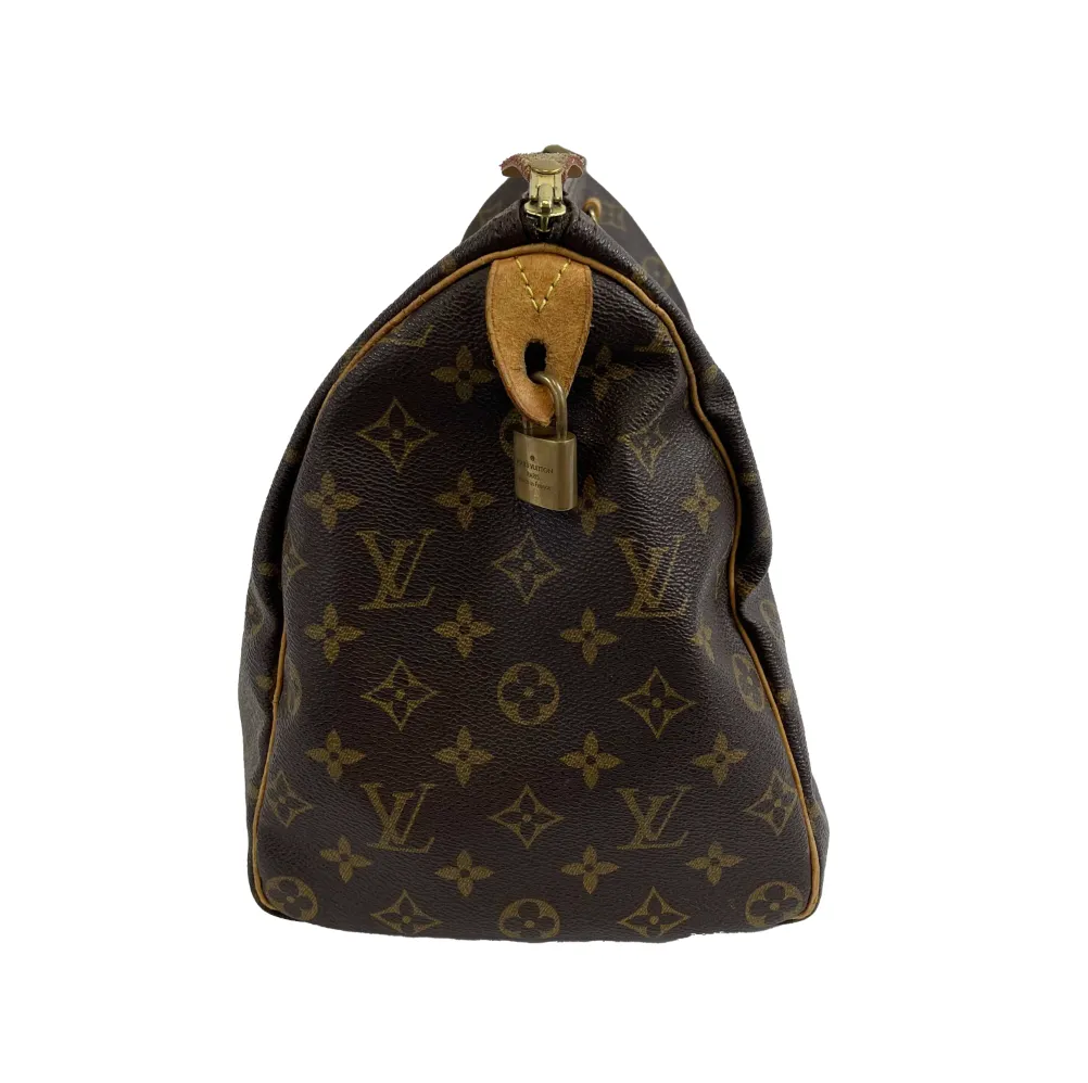 Louis Vuitton - Vintage Speedy Brown Monogram 35 Top Handle - Brown - Handbag
