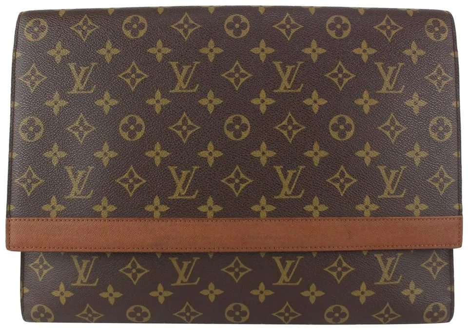 Louis Vuitton XL Monogram Folder Portfolio Document Clutch Porte 825lv66
