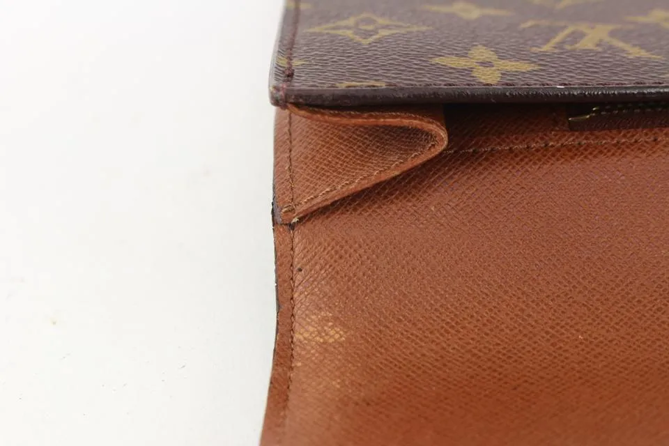 Louis Vuitton XL Monogram Folder Portfolio Document Clutch Porte 825lv66