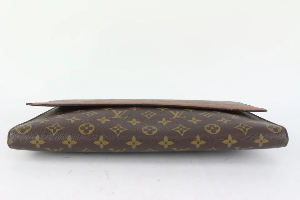 Louis Vuitton XL Monogram Folder Portfolio Document Clutch Porte 825lv66