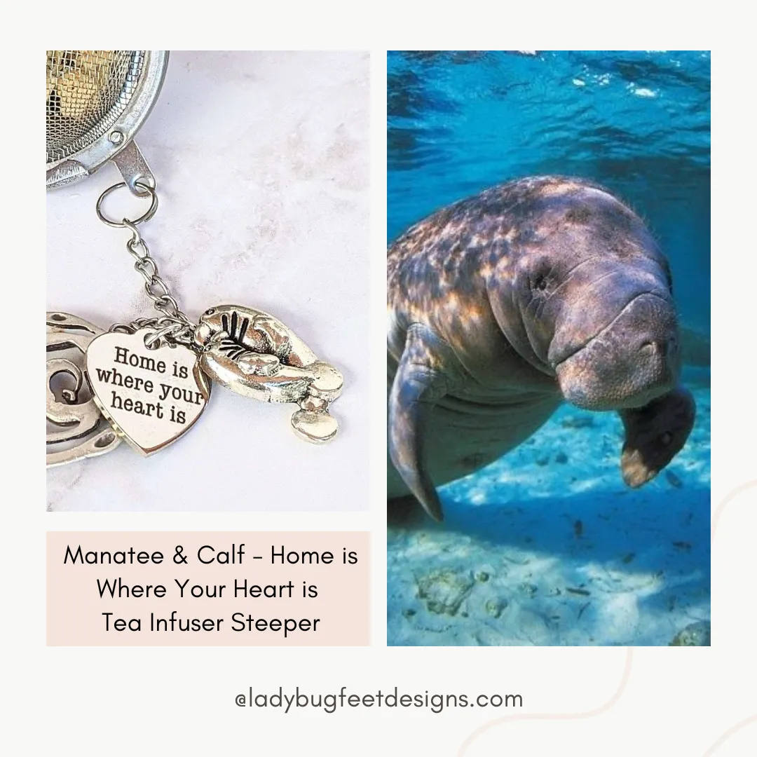 Manatee & Calf - Home is where your Heart is Tea Infuser Steeper