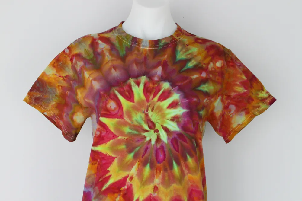 Men's small shirt ice dyed - Confetti twist