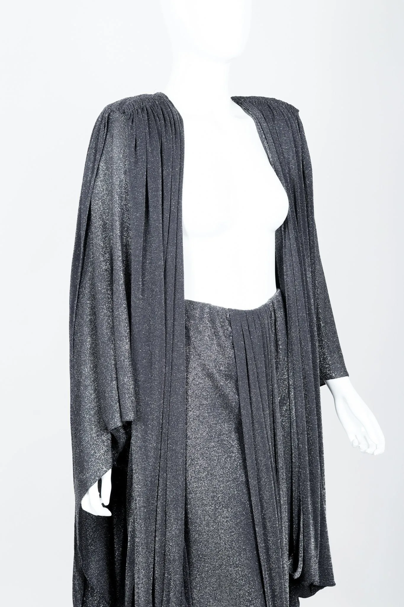 Metallic Cape Coat
