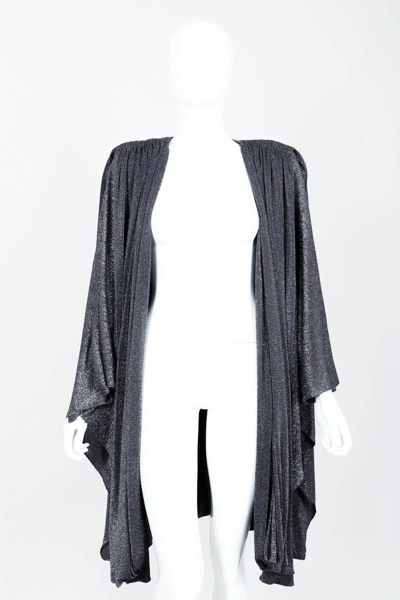 Metallic Cape Coat