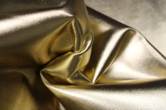 METALLIC GOLD LEATHER: Genuine Leather 2.5-3 oz. - Perfect for Handbags and Leather Crafts!
