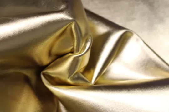 METALLIC GOLD LEATHER: Genuine Leather 2.5-3 oz. - Perfect for Handbags and Leather Crafts!