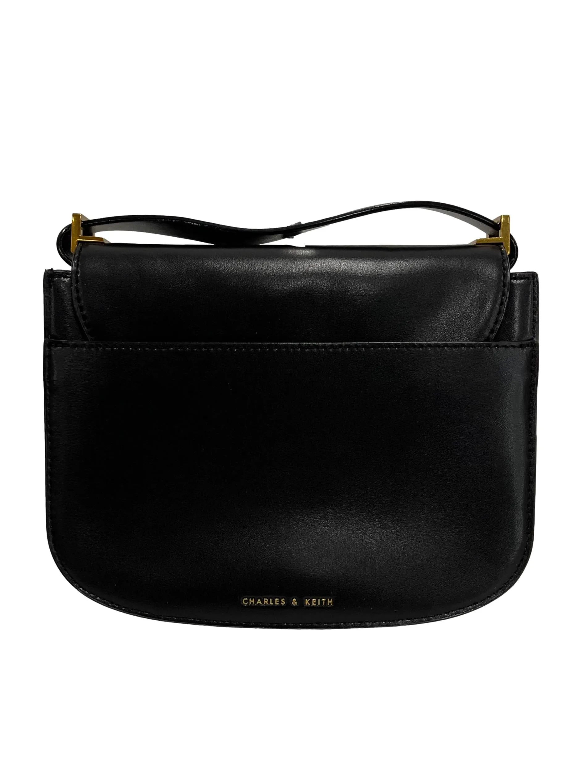 Metallic Push Lock Shoulder Bag