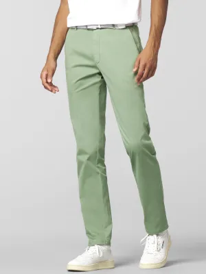 MEYER New York Trousers - 5054 Summer Stretch Twill Chinos - Sage