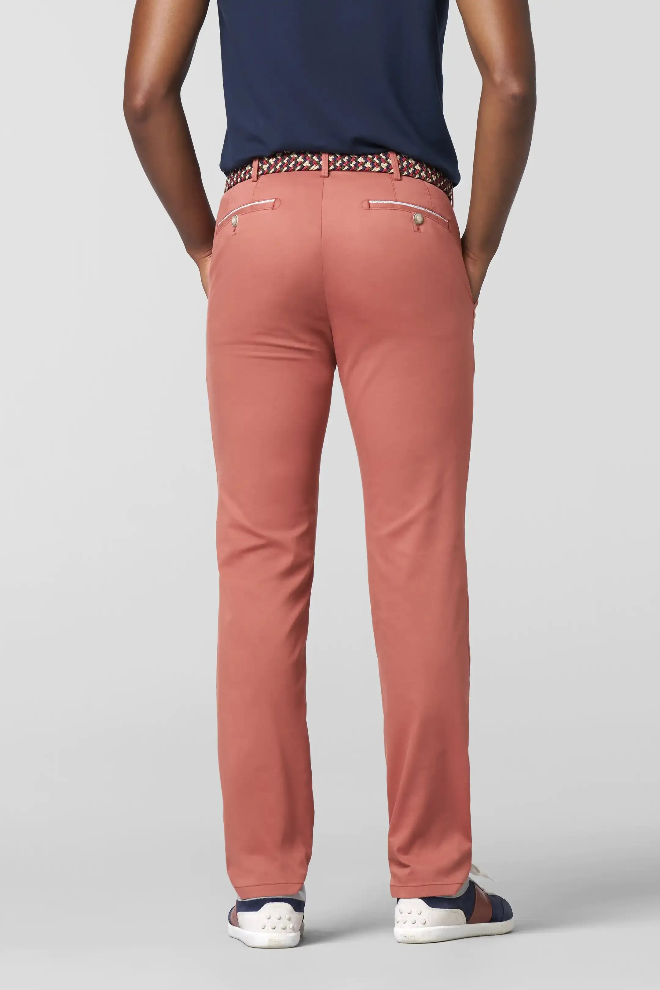 MEYER Roma Trousers - 5070 Fine Cotton Chinos - Melon