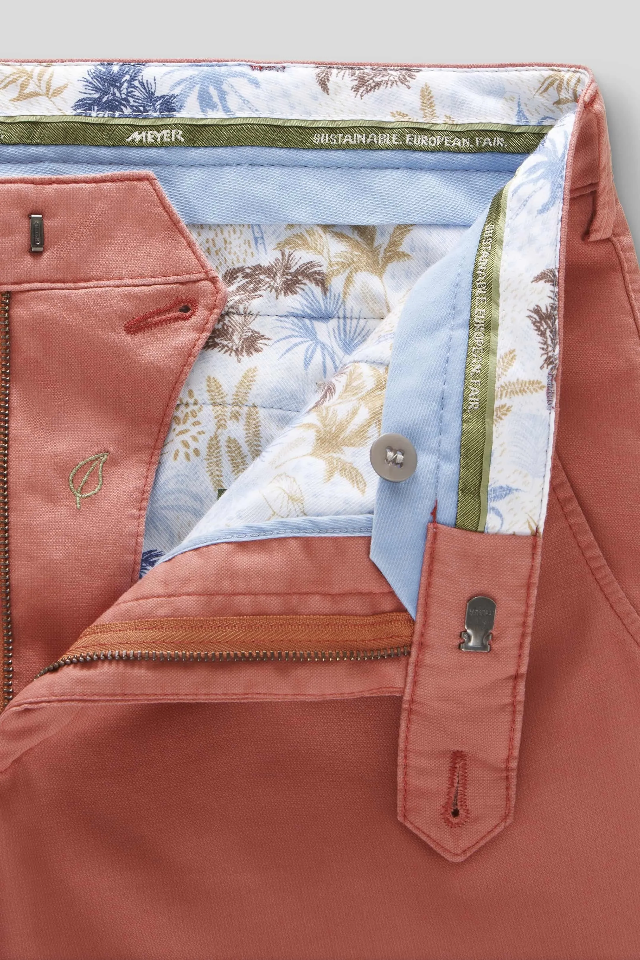 MEYER Roma Trousers - 5070 Fine Cotton Chinos - Melon