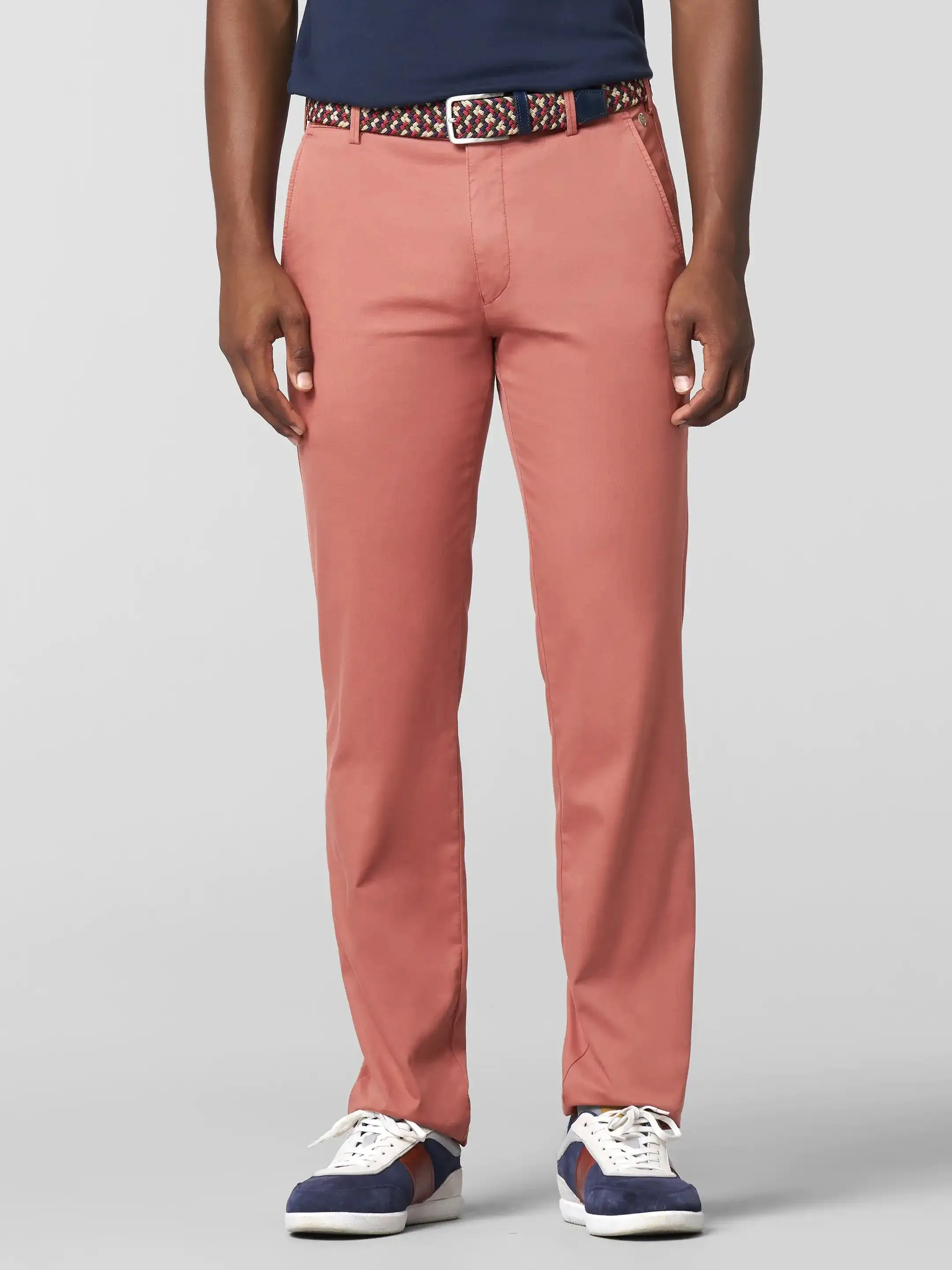 MEYER Roma Trousers - 5070 Fine Cotton Chinos - Melon