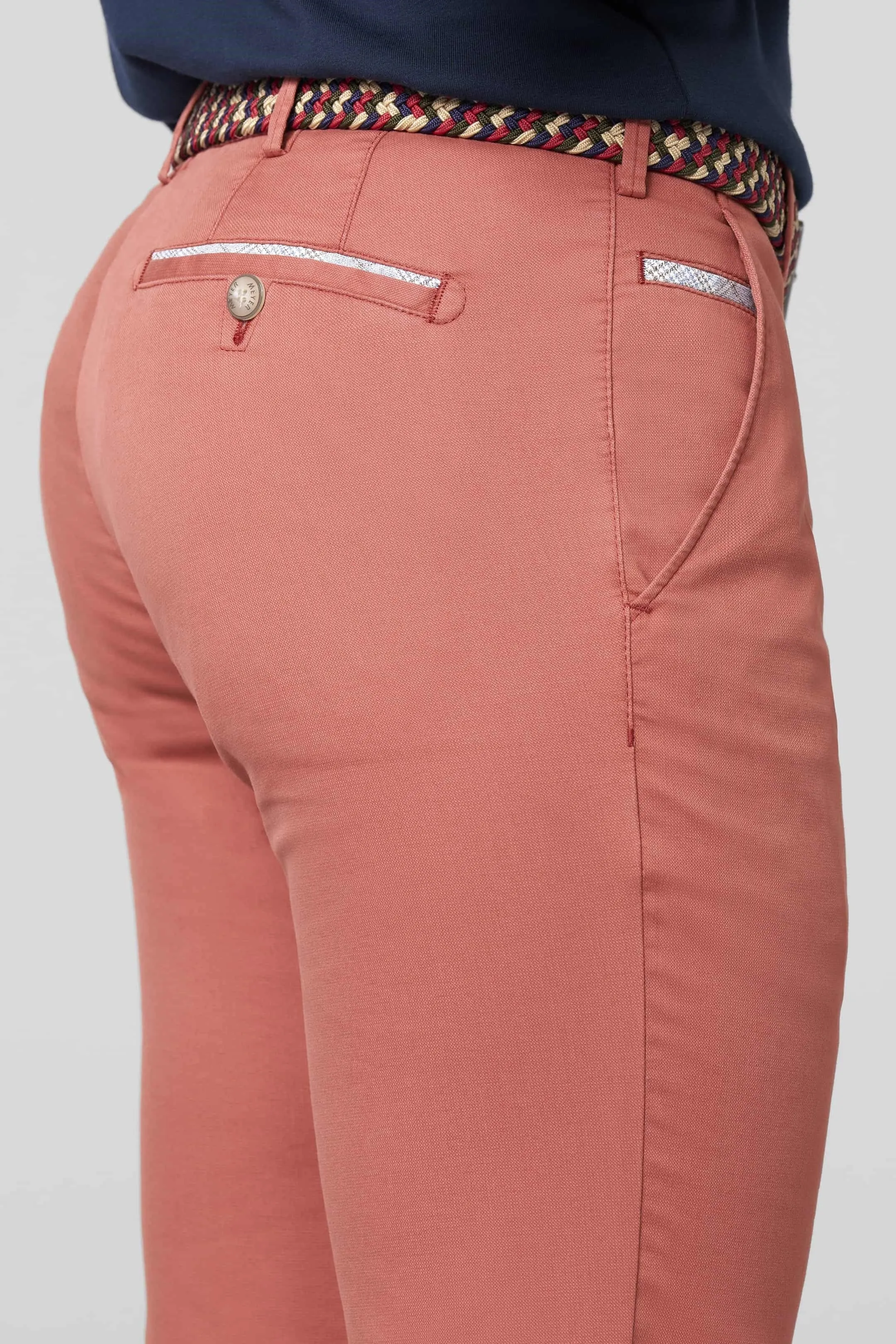 MEYER Roma Trousers - 5070 Fine Cotton Chinos - Melon