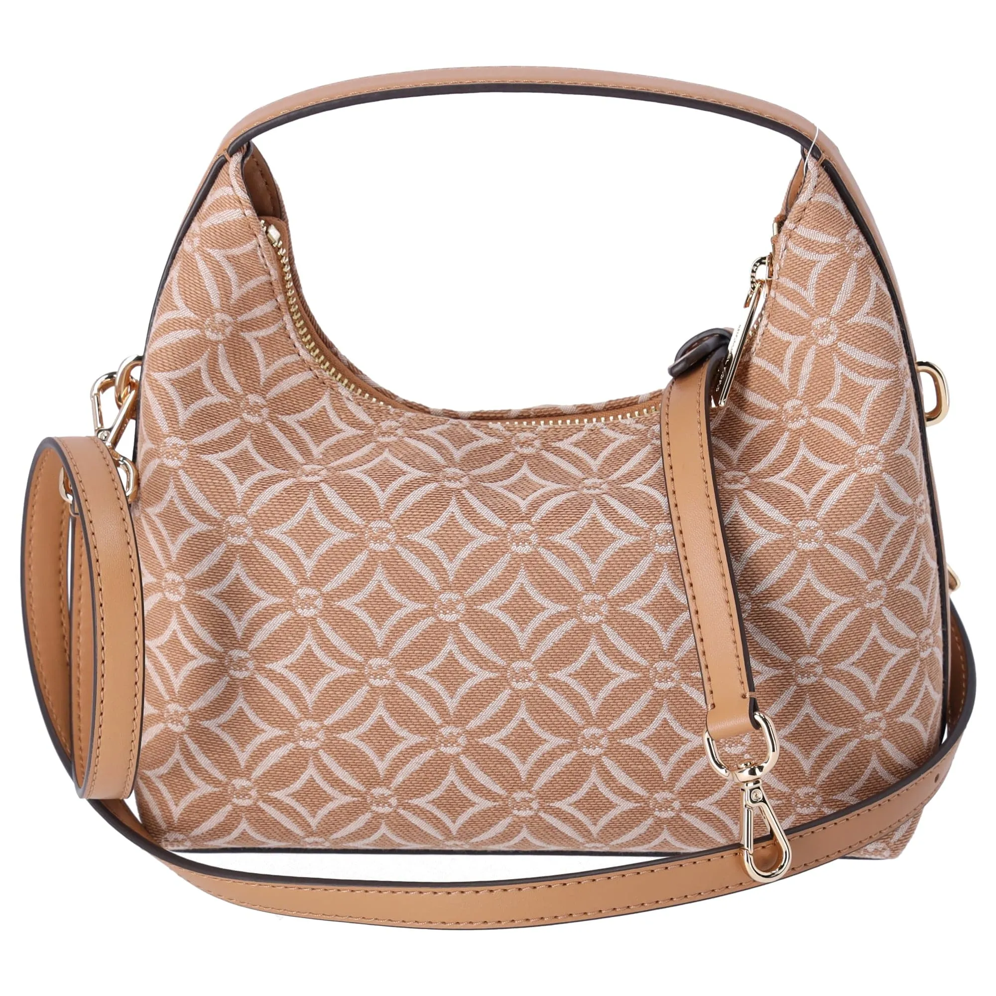 Michael Kors Ember Small Shoulder Crossbody Bag MK Jacquard Deer Tan Multi