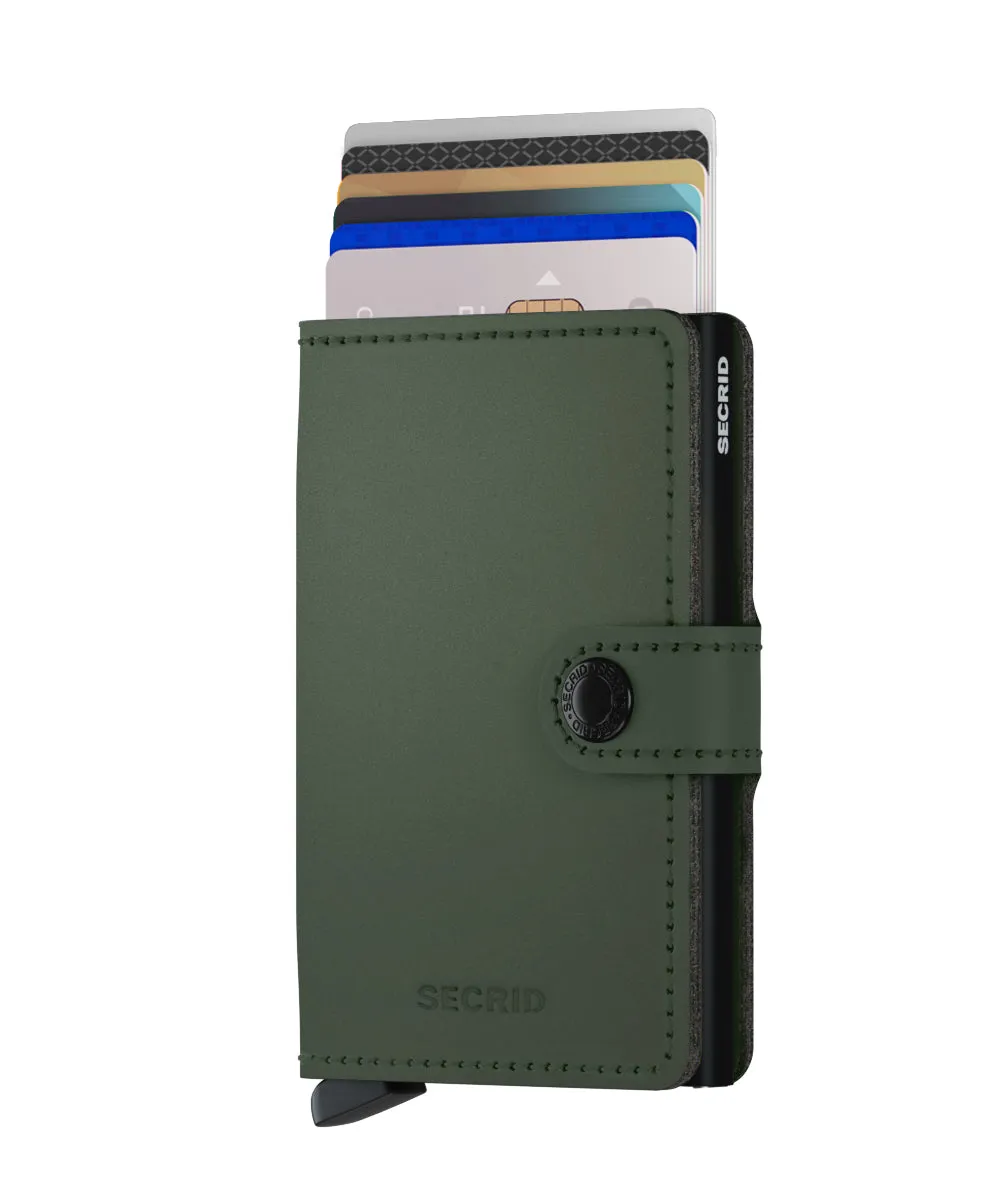 MINI Wallet Matte Green Black