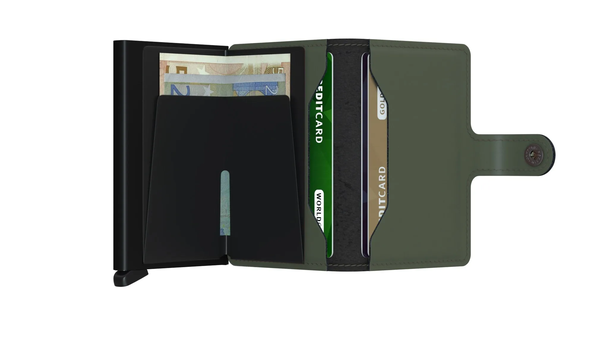 MINI Wallet Matte Green Black