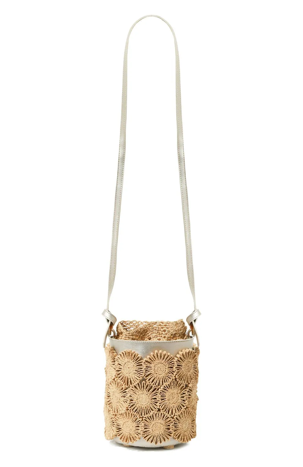 MIRO BAG - SILVER / NATURAL RAFFIA