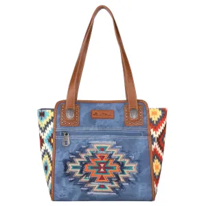 MW1210-8250 Montana West Aztec Jean Denim Collection Tote