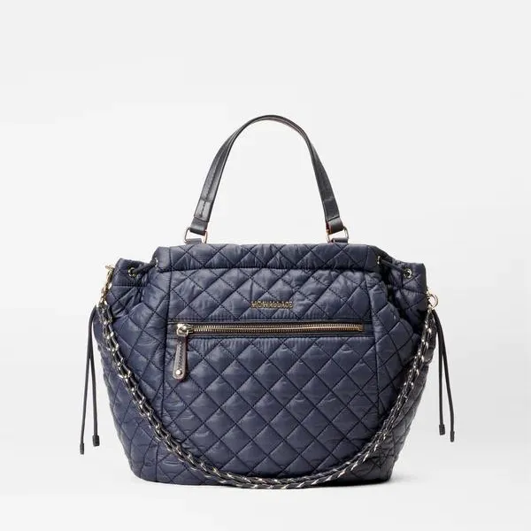 MZ Wallace Crosby Anna Tote in Navy Dawn