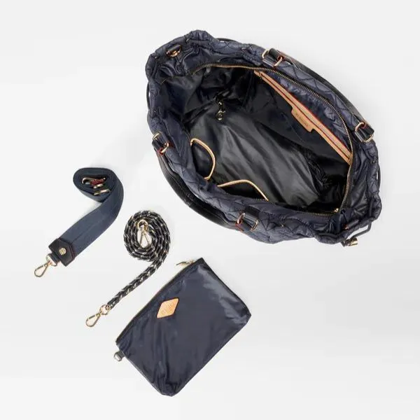 MZ Wallace Crosby Anna Tote in Navy Dawn