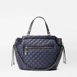 MZ Wallace Crosby Anna Tote in Navy Dawn
