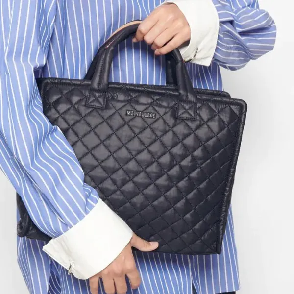 MZ Wallace Medium Box Tote in Black