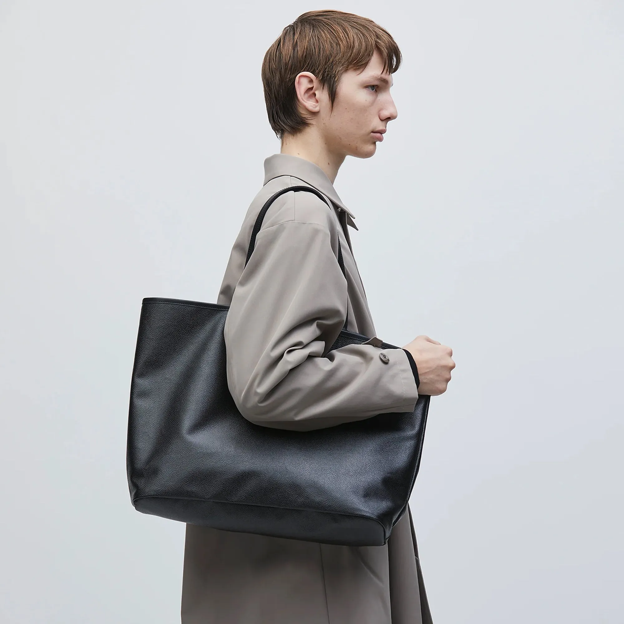 Neighborhood Coated Tote Bag Black  251TQNH-CG01
