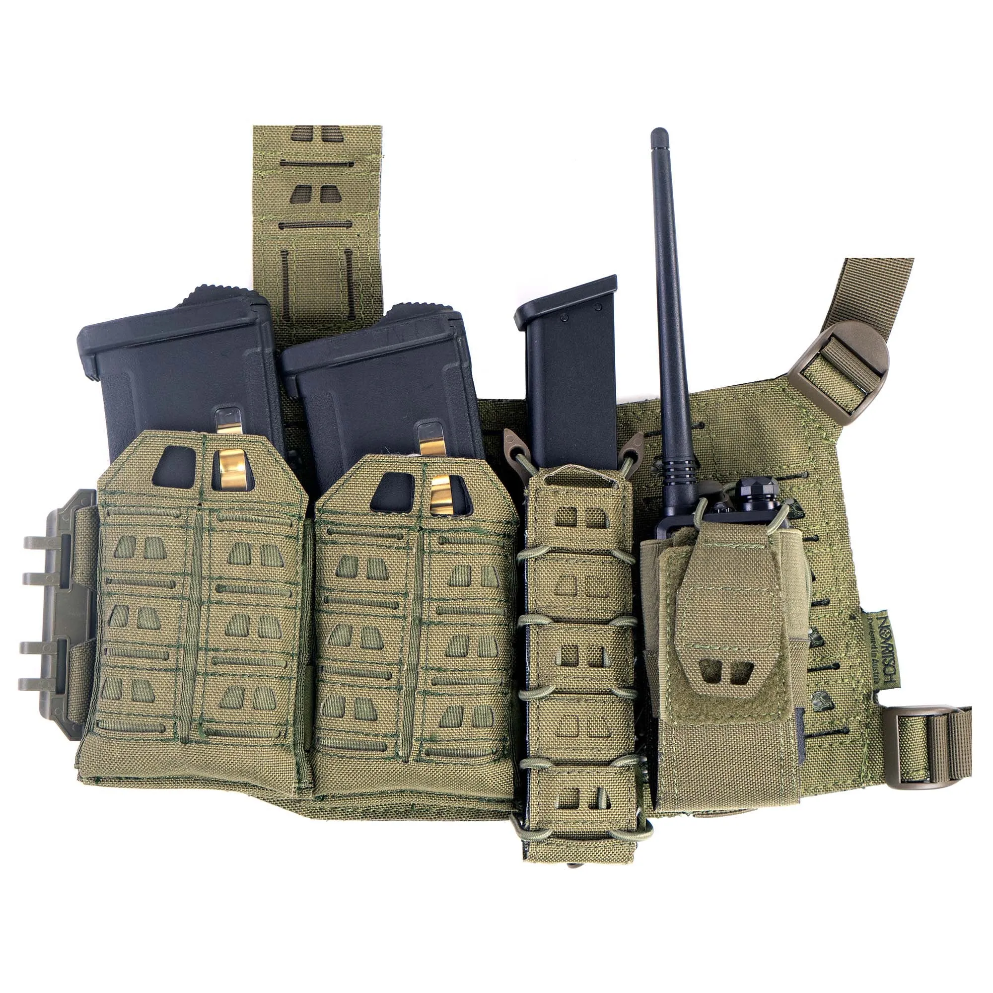 Novritsch Open MOLLE Pouch for Long Pistol Magazine / SMG - Flecktarn