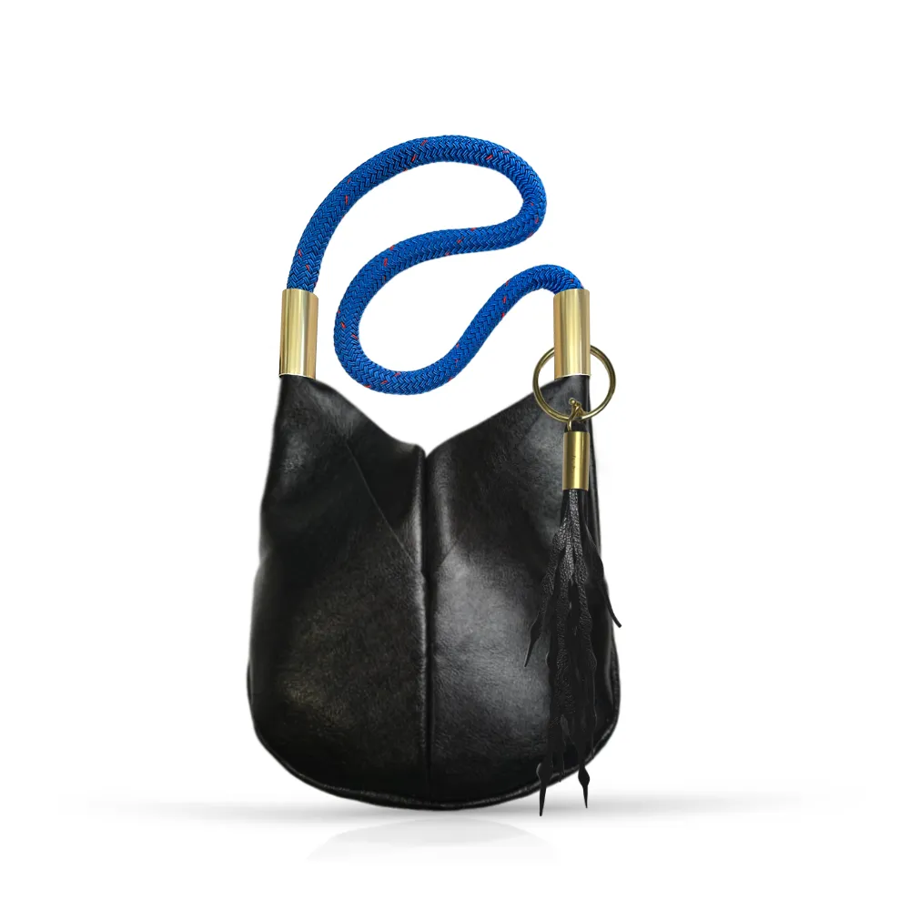 Original Wildwood Bag | Small Crossbody in Black Metallic Leather