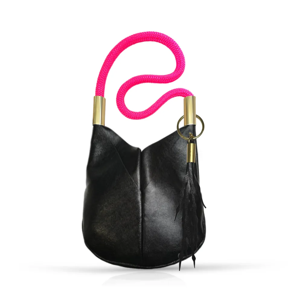 Original Wildwood Bag | Small Crossbody in Black Metallic Leather