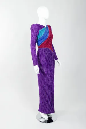 Pleated Bias Bodice Dress