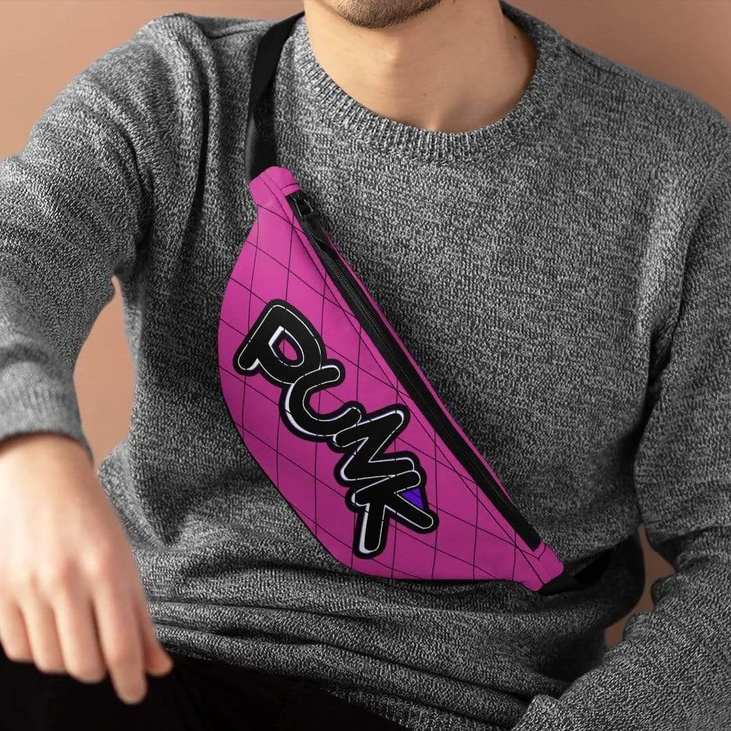 Plumskum Punk Rock Fanny Pack - Pinker in Fishnet