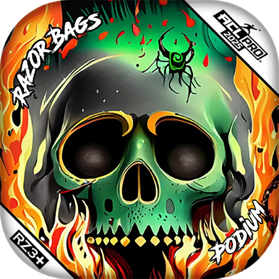 Podium | Nuclear Skull | ACL PRO Razor Cornhole Bags
