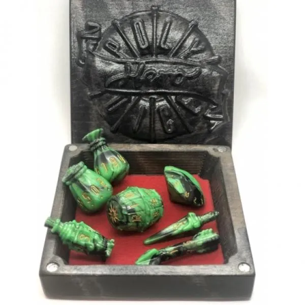 PolyHero Rogue Dice Set - Vicious Venom