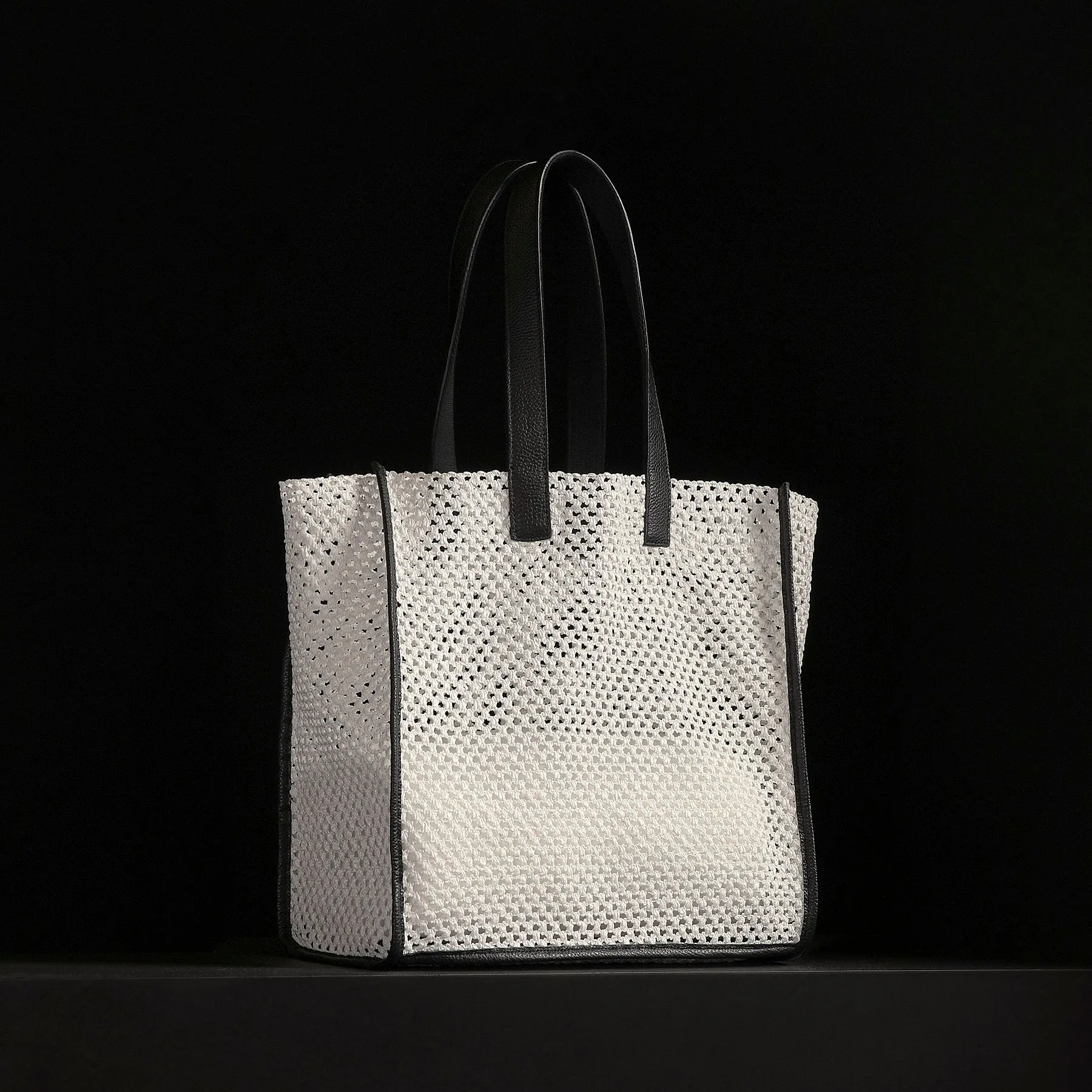 Raffia Tote - White Sand