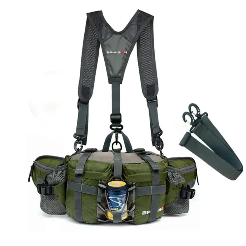 Recon  Outdoor Pursuits Military Style Waist Belt Gear Bag with Y Harness