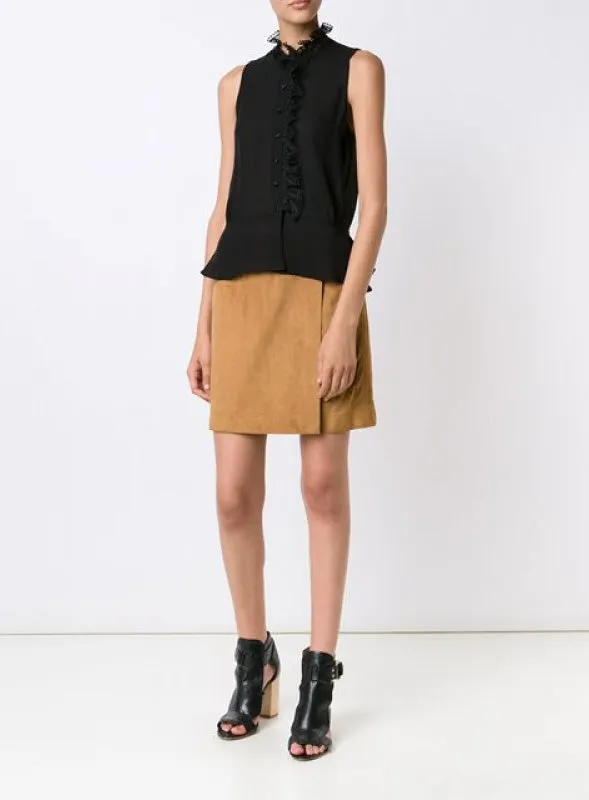 Ruffle Trim Top