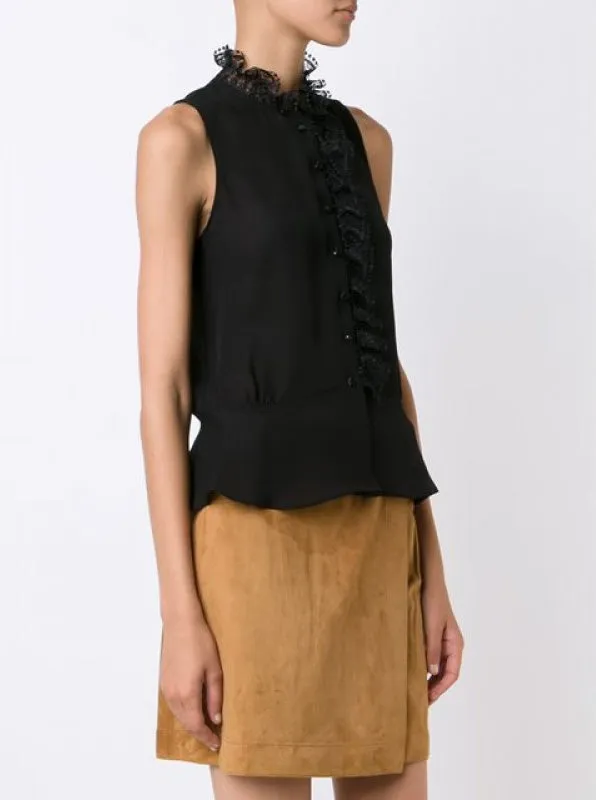 Ruffle Trim Top