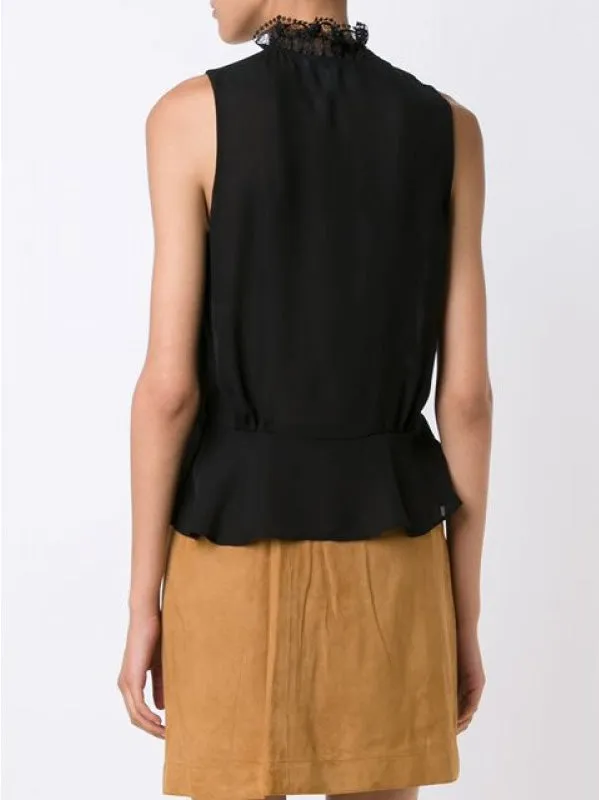 Ruffle Trim Top