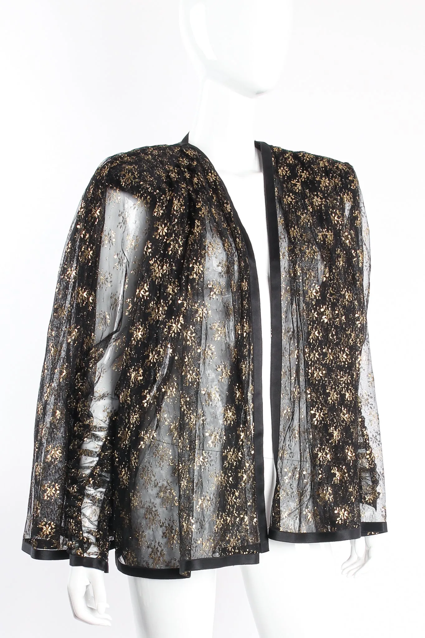 Sheer Lace Capelet Jacket